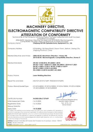 CE Certificate Welding